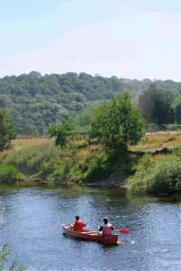 Canoe on the river Severn