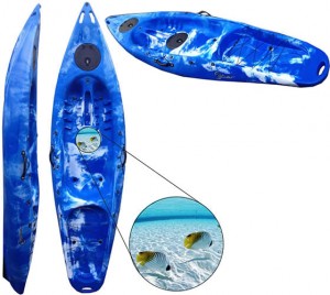 One man sit on top kayak with porthole
