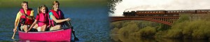 River Severn Canoe Trips with Steam Train Return